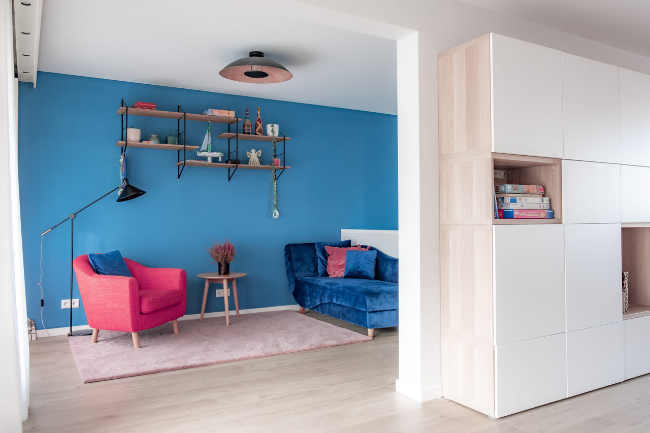 Blue and Pink: home interior design in Amsterdam, photo 8 of 46