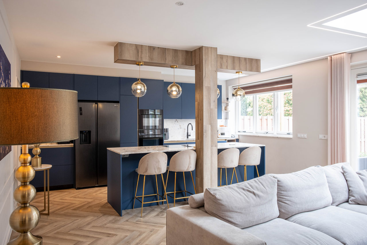 Golden Navy: home interior design in Amstelveen, photo 15 of 58