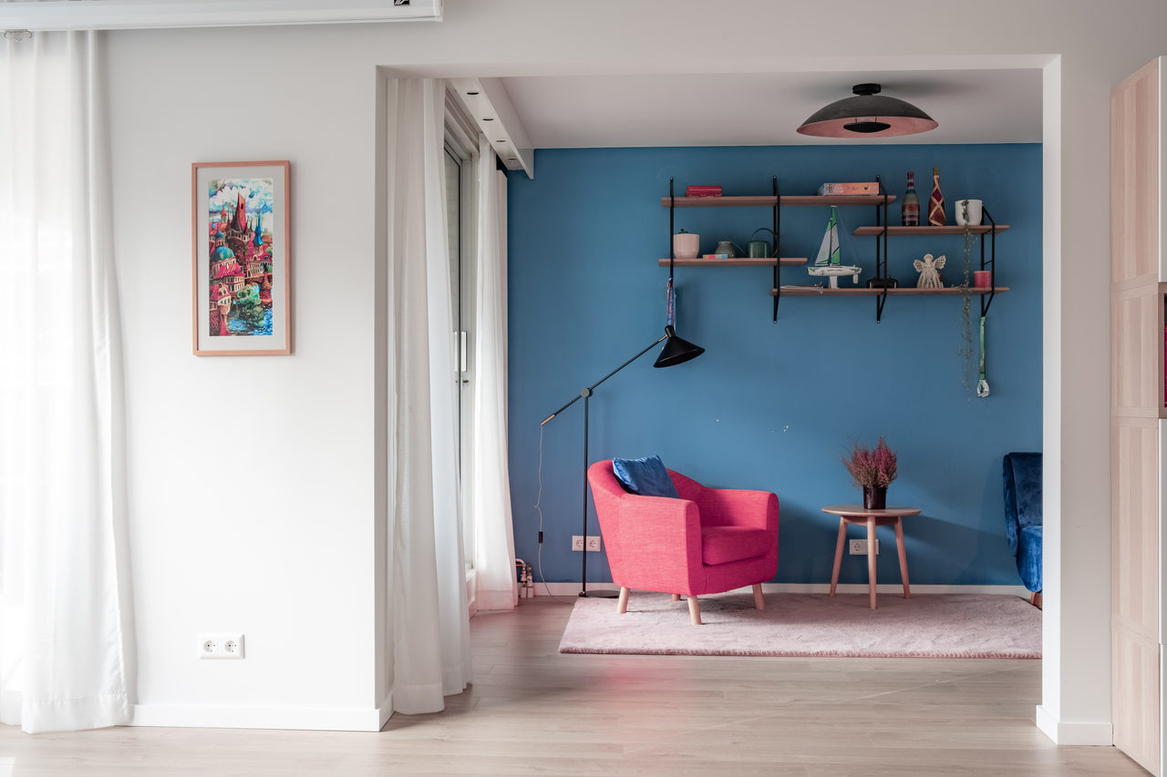 Blue and Pink: home interior design in Amsterdam, photo 11 of 46