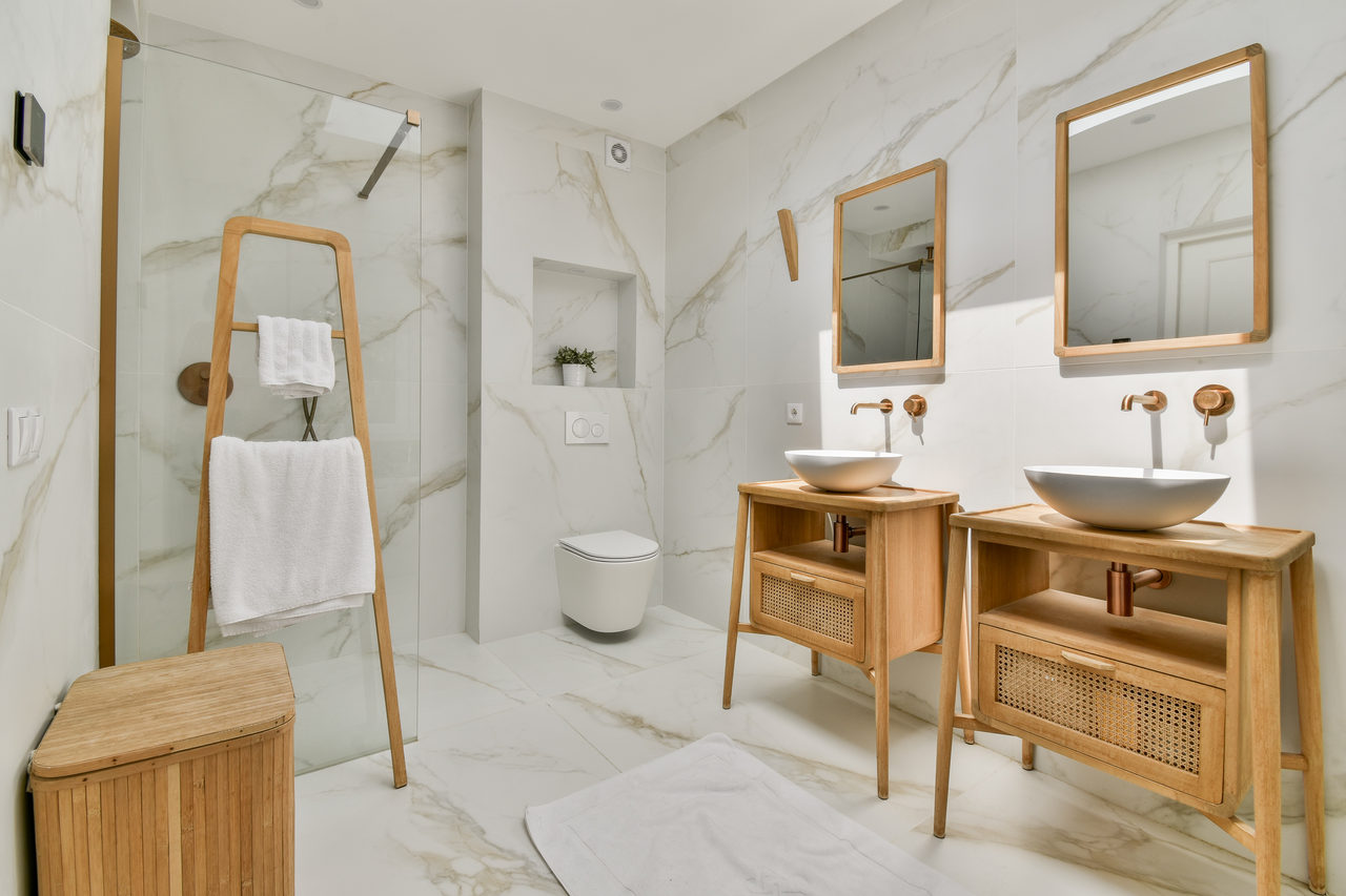 Master bathroom, Golden Sands in Amsterdam
