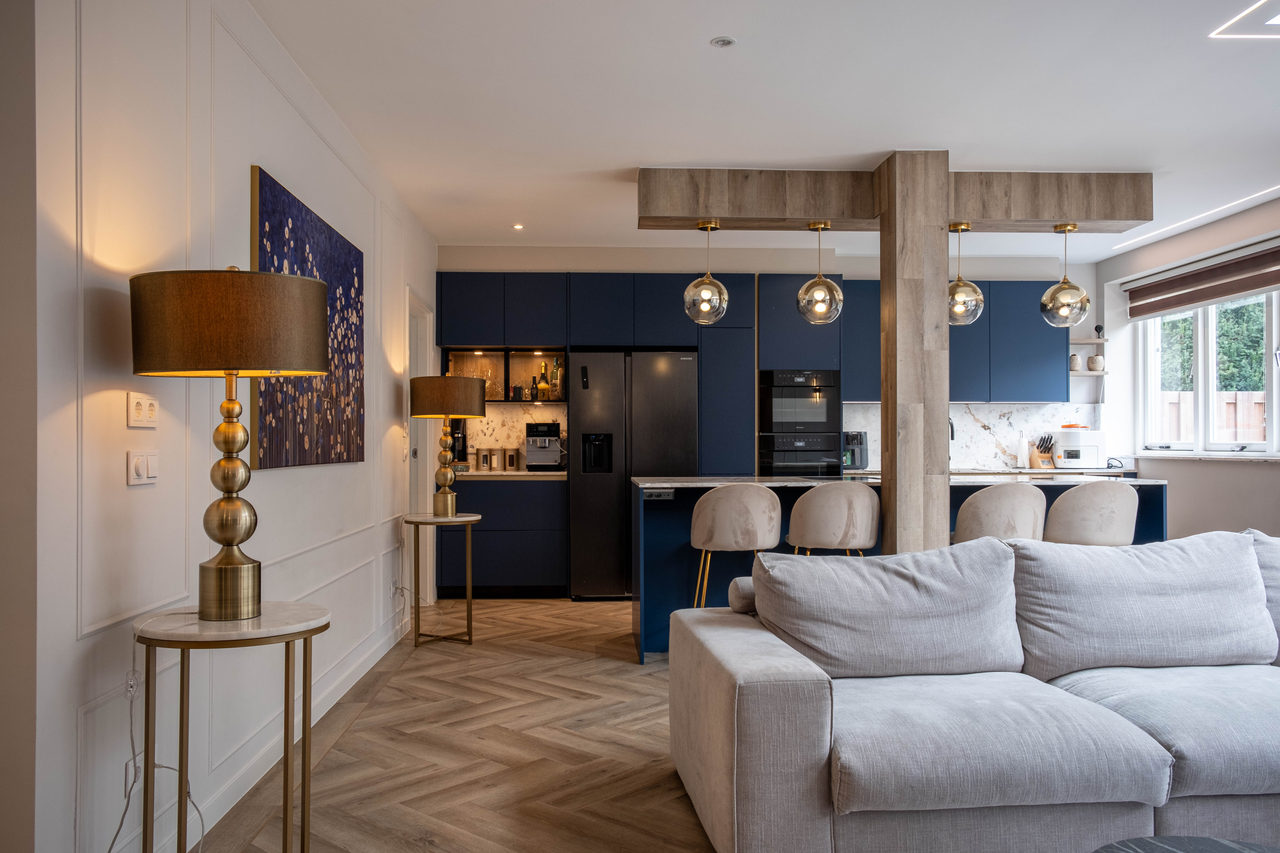 Golden Navy: home interior design in Amstelveen, photo 14 of 58