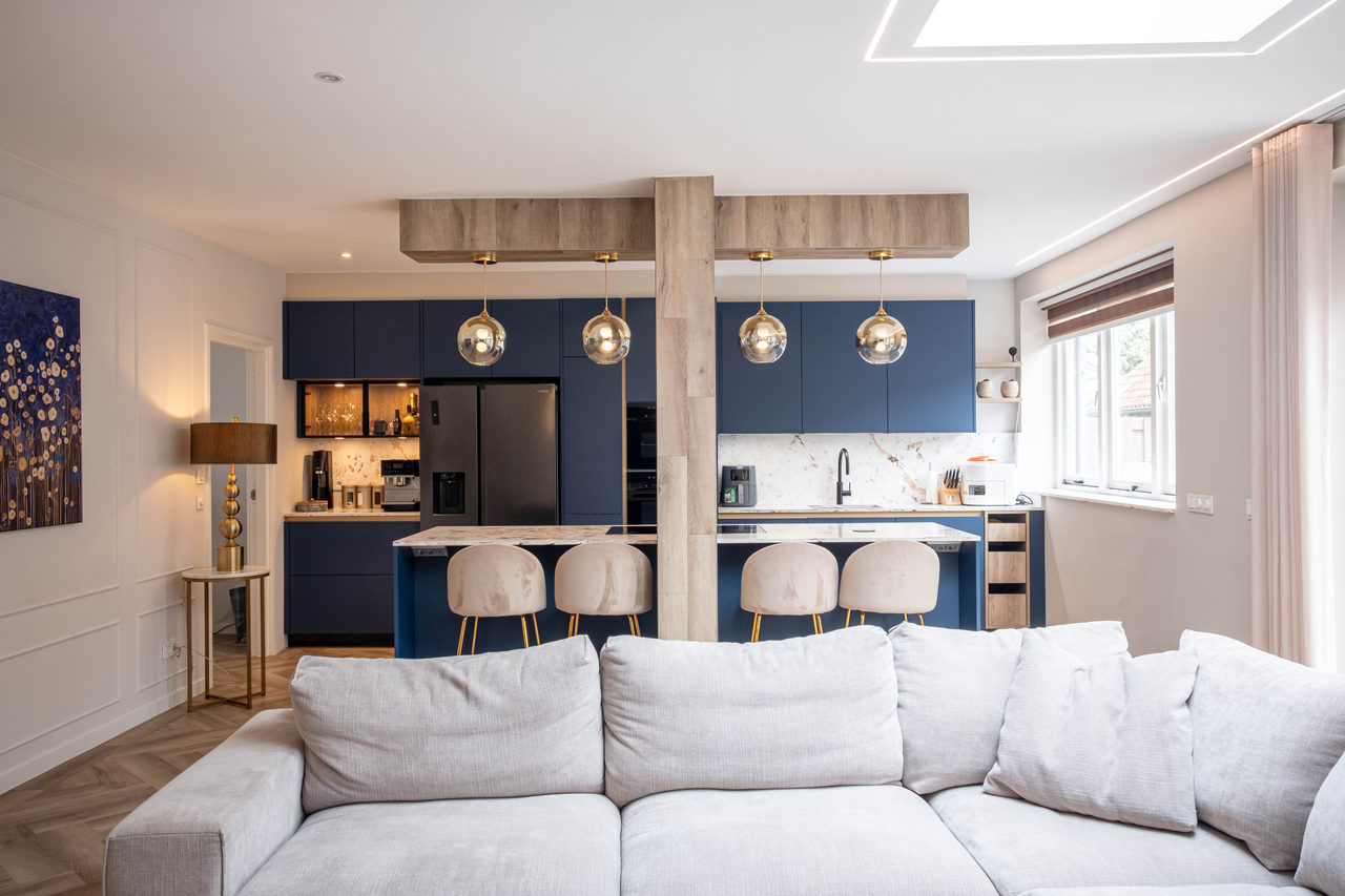 Golden Navy: home interior design in Amstelveen, photo 13 of 58